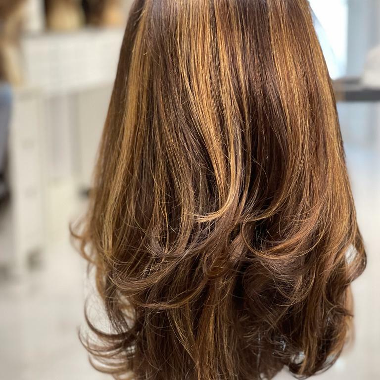 Custom Human Hair Hand Tied Form Fitted to Client.  Color Highlights to Spec.  Medical wig cranial prosthesis